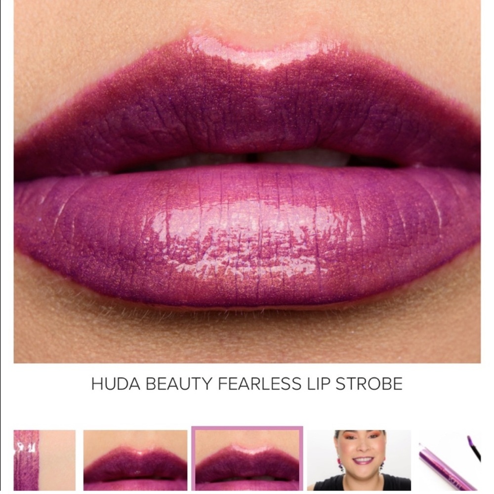 Fearless - Huda Beauty Strobing Metallic Lip Gloss